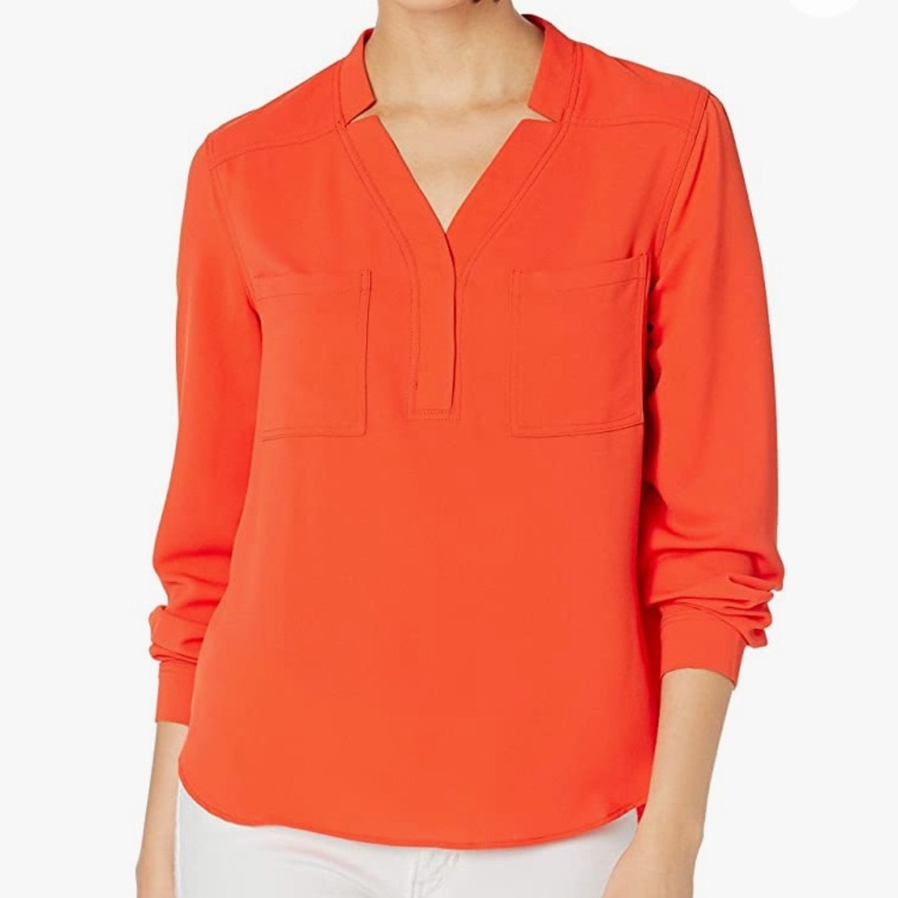 Nine West Orange Blouse